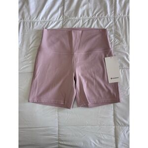 New lululemon Align High-Rise Short 6" Size 10 Pink Haze Biker Gym Yoga Nwt